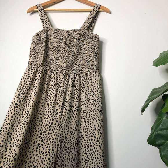Shein Wide Leg Cami Jumpsuit Romper Dalmation Dots Sz M - Picture 7 of 11